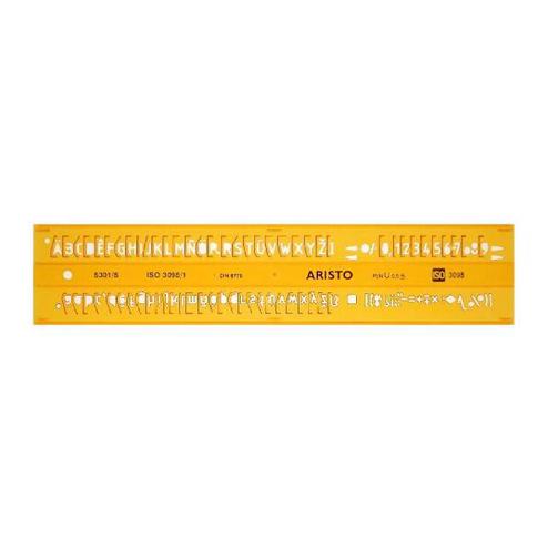 5 mm Schriftschablone - Gerade | H-Profil | Typ B | ISO3098-1/DIN 6776