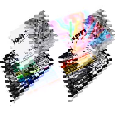 24 Farben Aquarellkreide - Sortierte Pastellkreide