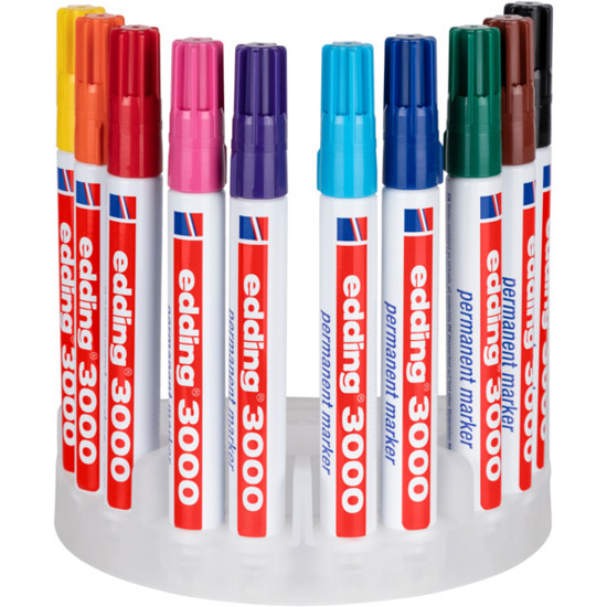 Permanentmarker 10er-Set in sortierten Farben