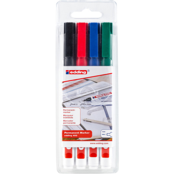 Permanentmarker 4er-Set - Sortierte Farben