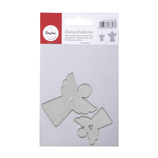 Stanzschablone Schutzengel - 2-teilig - Für Größen 4,5-6,5 cm x 4-5,7 cm