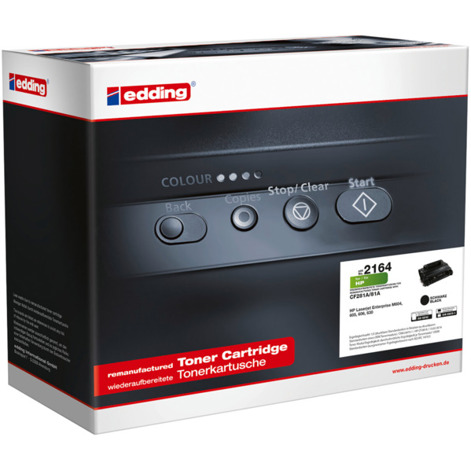 Schwarze Tonerkartusche 10.500 Seiten für HP 81A (CF281A)
