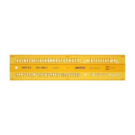 H-Profil Schriftschablone Typ B - 3.5 mm | ISO 3098-1 / DIN 6776