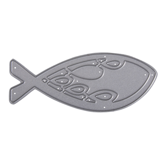 Stanzschablone Fisch - 8 x 3,1 cm - Einzelverpackung
